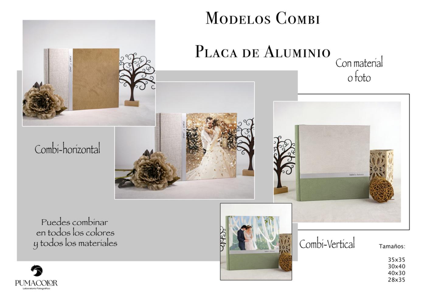 Álbum de boda · Combi con Placa de Aluminio
