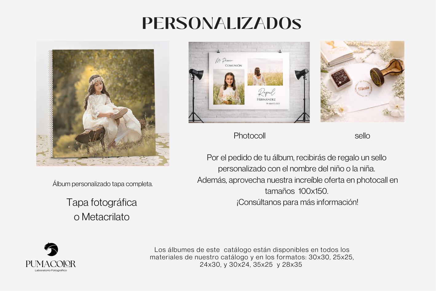 Álbum de comunión · Personalizado